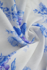 Airflow Floral Print Fabric, Lightweight Viscose Nylon Woven, 57" Wide