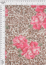 1 Yard Red/Brown Sheer Mesh Knit Fabric in Red/Brown, 56/58'' Wide Polyester Spandex Blend