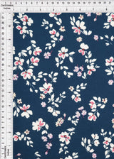 1 Yard DTY Floral Print Fabric 58/60 Inch Wide Soft Stretch Material for Dresses Tops & Crafts