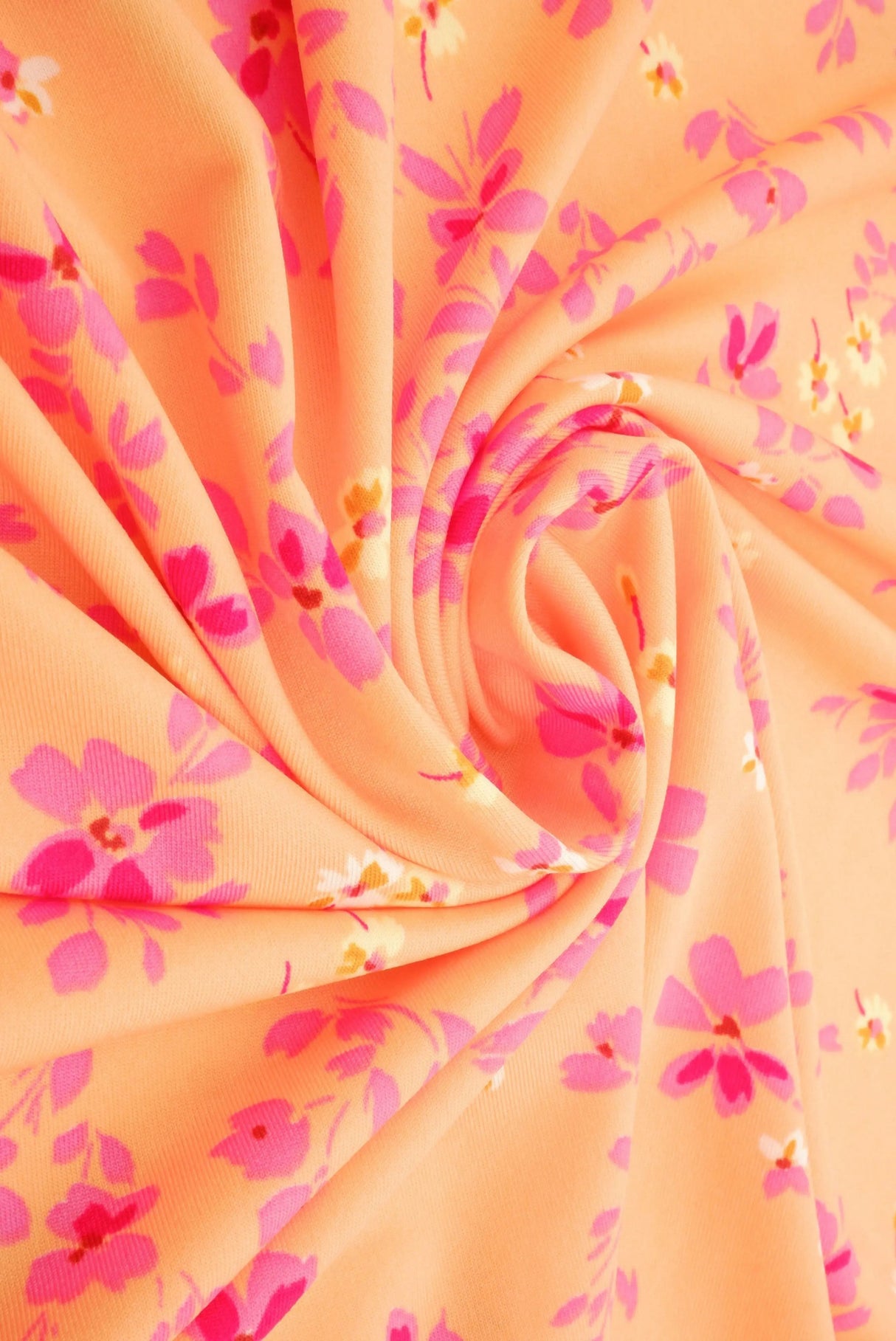 1 Yard DTY Floral Print Fabric 58/60 Inch Wide Soft Stretch Material for Dresses Tops & Crafts