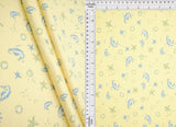 1 Yard Cotton Feel 2x2 Rib Knit Fabric Under the Sea Print, 230 GSM, 58/59? Wide Polyester Spandex Blend