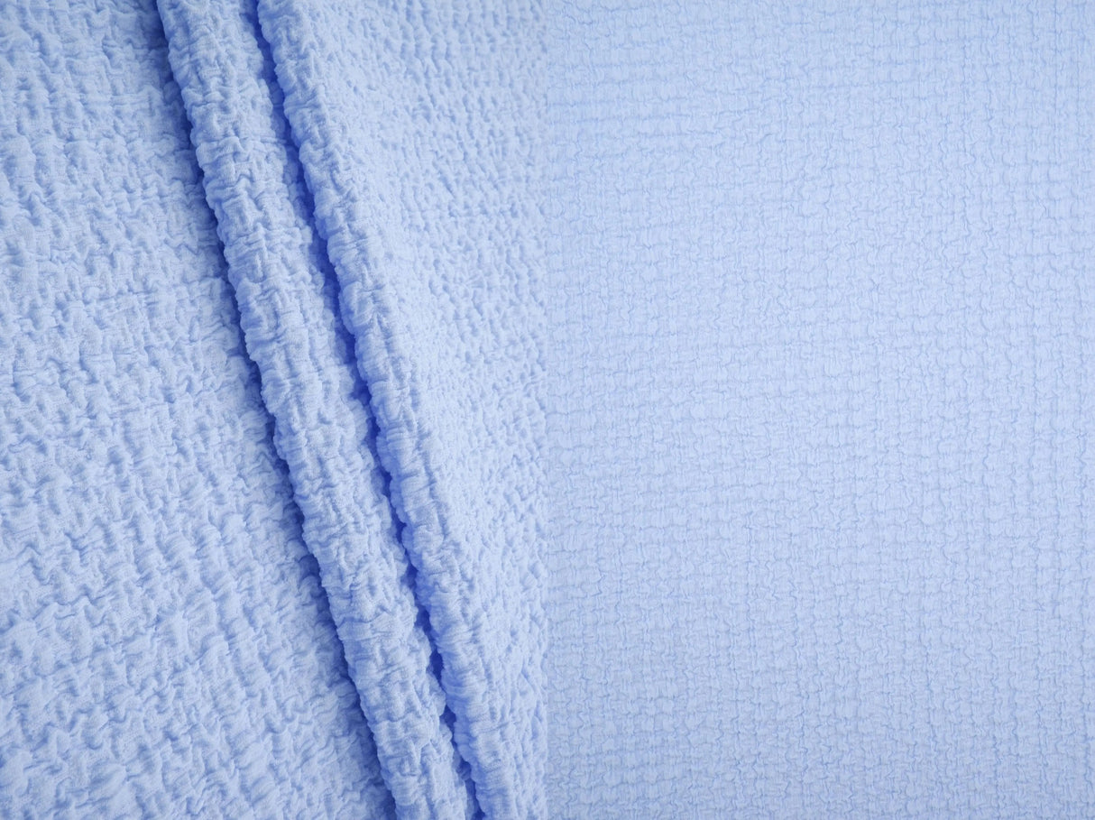 Waffle Crepe Woven Fabric, Stretch Textured Home Decor Material 58/59" Wide