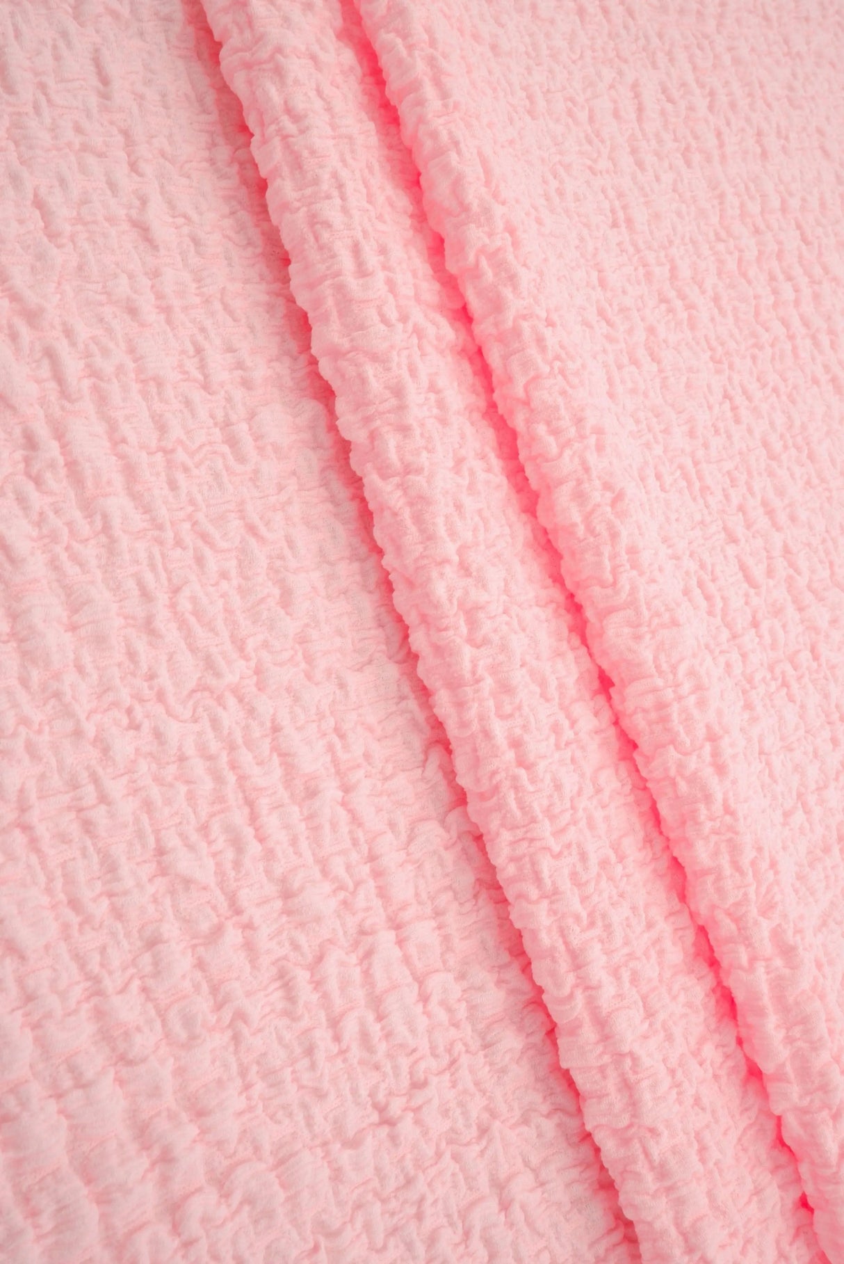 Waffle Crepe Woven Fabric, Stretch Textured Home Decor Material 58/59" Wide