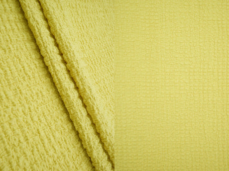 Waffle Crepe Woven Fabric, Stretch Textured Home Decor Material 58/59" Wide