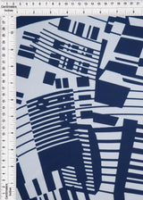 1 Yard DTY Geo Print Fabric 190 GSM Polyester Spandex Blend 58/60" Width