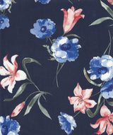 1 Yard Digital Floral DTY Stretch Knit Fabric 58/60 Inch Wide Smooth Lightweight Print for Dresses & Crafts