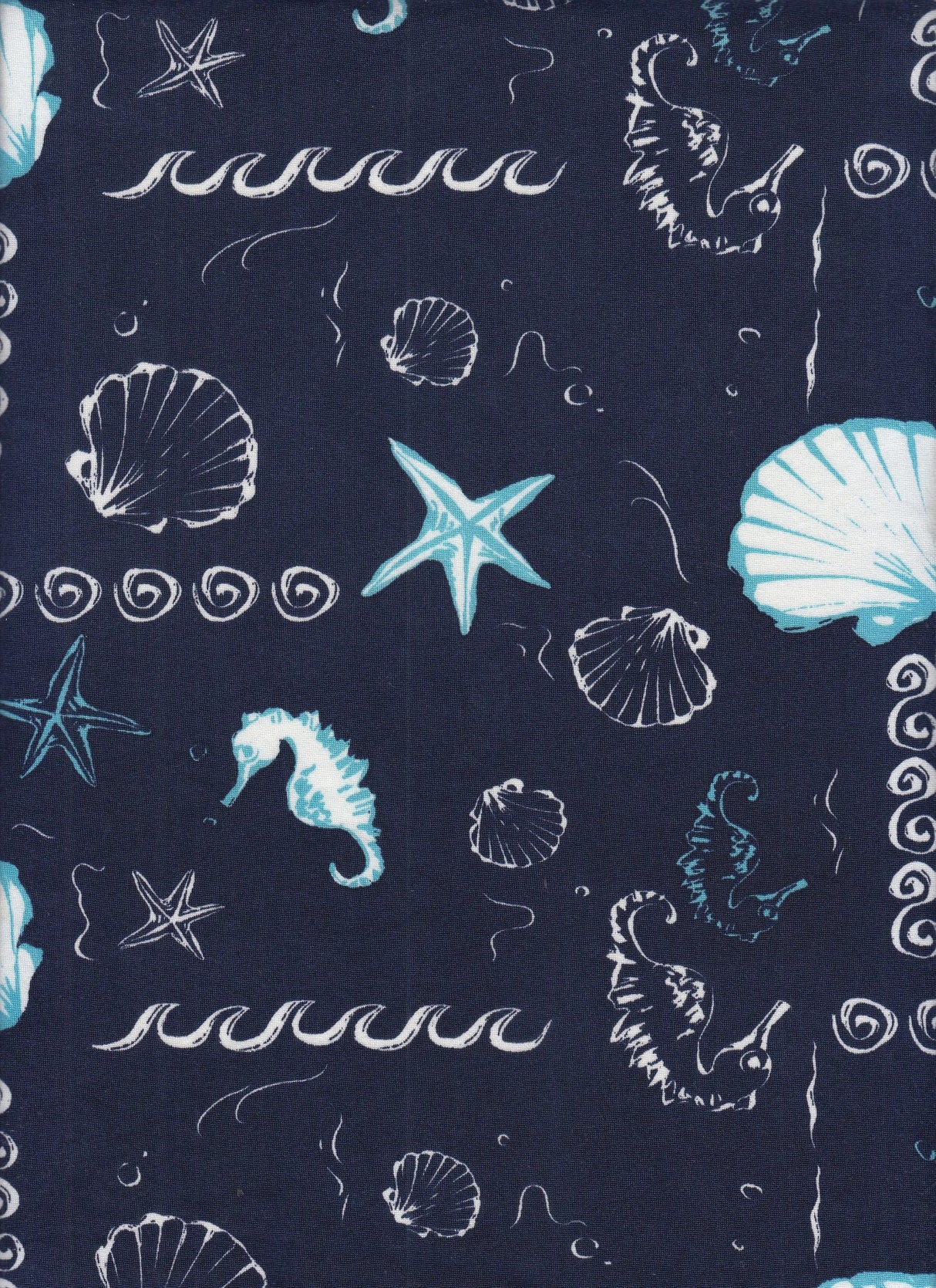58/60" Width Under the Sea DTY Print Fabric 96 Percent Polyester 4 Percent Spandex Soft Lightweight Stretch Knit