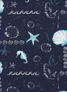 1 Yard Under The Sea DTY Print Fabric 180 GSM Polyester Spandex Blend 58/60" Width