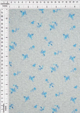 1 Yard Cotton Style Pointelle Ditsy Digital Floral Knit Fabric 220 GSM Poly Spandex 58/60" Width