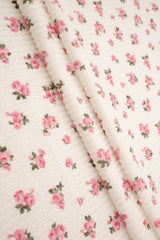 1 Yard Cozy Ditsy Floral Double Knit Fabric Stretch Poly Rayon Spandex 56/57 Inches Wide