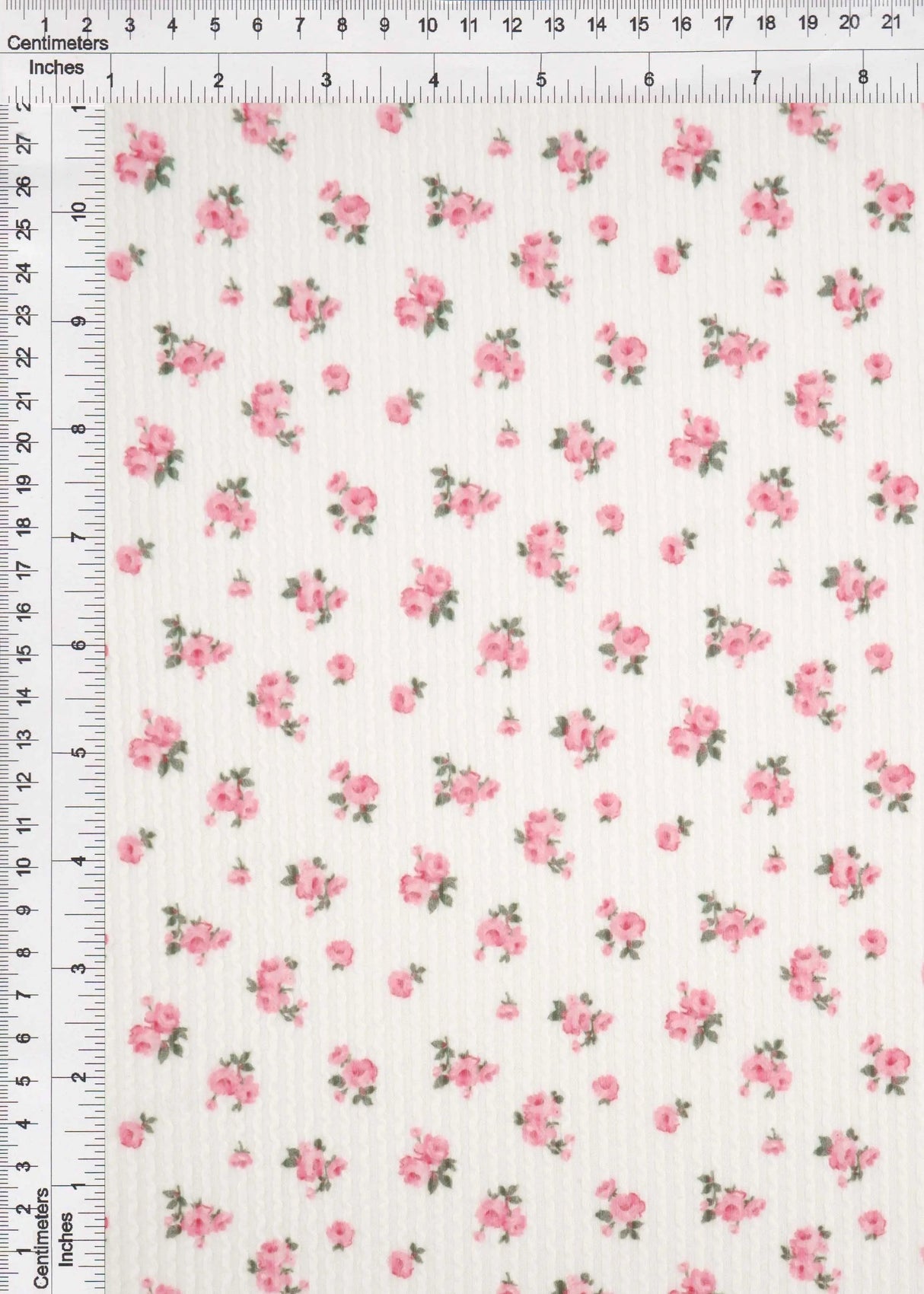 1 Yard Cozy Ditsy Floral Double Knit Fabric Stretch Poly Rayon Spandex 56/57 Inches Wide