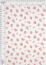 1 Yard Cozy Ditsy Floral Double Knit Fabric Stretch Poly Rayon Spandex 56/57 Inches Wide