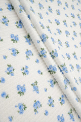 1 Yard Double Knit Ditsy Print Fabric 230 GSM Polyester Rayon Spandex Blend 56/57" Width