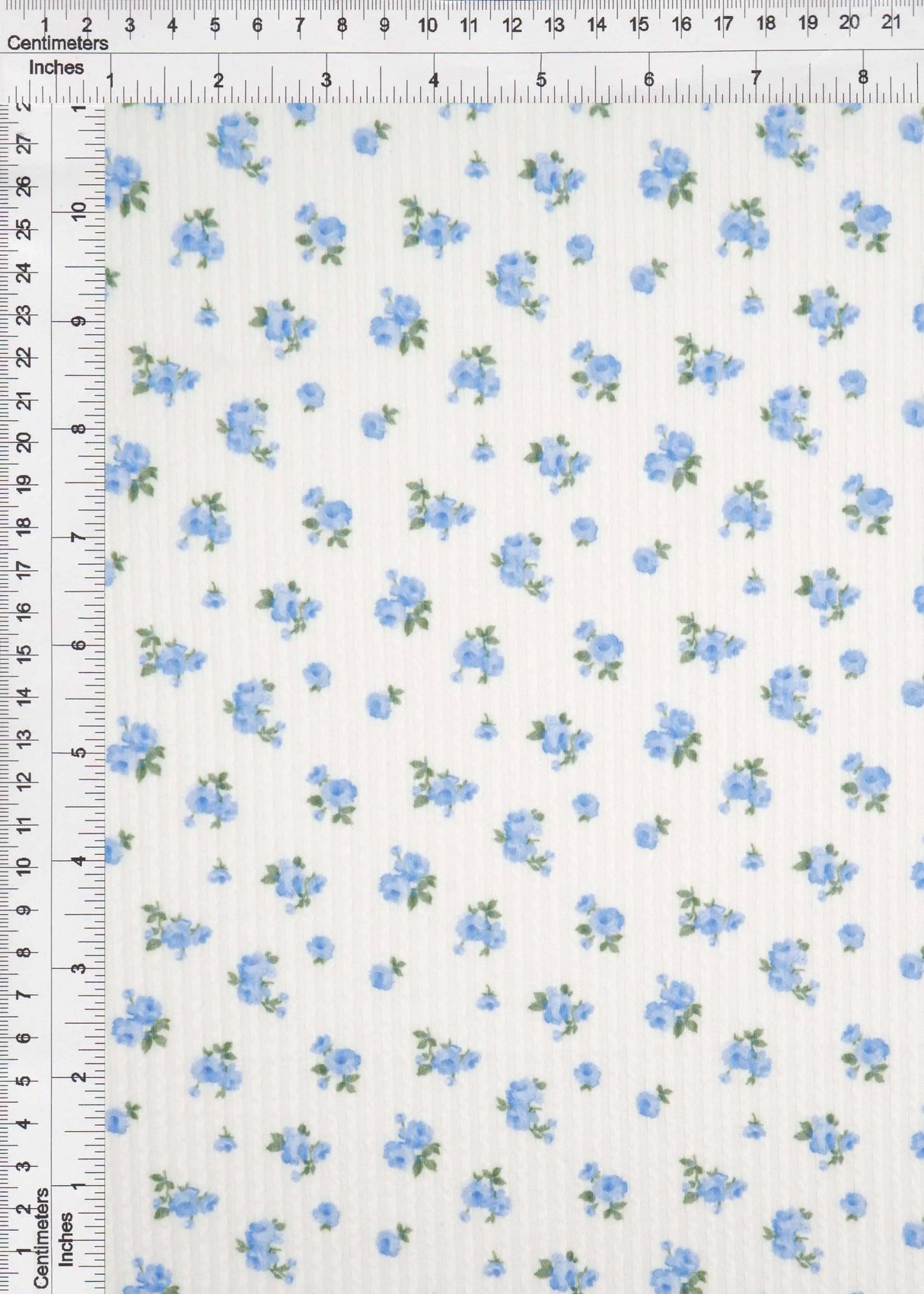 1 Yard Cozy Ditsy Floral Double Knit Fabric Stretch Poly Rayon Spandex 56/57 Inches Wide