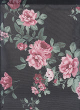 1 Yard Digital Floral Mesh Knit Fabric, 56/58'' Wide Polyester Spandex Blend