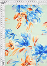 1 Yard DTY Floral Digital Print Fabric 180 GSM Polyester Spandex Blend 58/60" Width