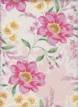 1 Yard Soft DTY Digital Floral Print Fabric Stretchy 58/60 Inch Wide Textile for Sewing Projects