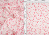 1 Yard Floral Flocking Mesh Fabric, 56/57? Wide Polyester Spandex Blend