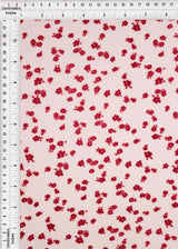 1 Yard Floral Flocking Mesh Fabric, 56/57'' Wide Polyester Spandex Blend