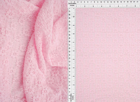 1 Yard Ditsy Floral Lace Fabric, 52/53'' Wide Nylon Cotton Spandex Blend