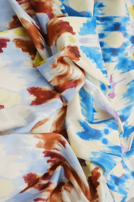 58/60" Width DTY Aztec Tribal Digital Print Fabric 96 Percent Poly 4 Percent Spandex Soft Stretch