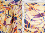 58/60" Width DTY Tropical Leaf Digital Print Fabric 96 Percent Poly 4 Percent Spandex Soft Stretch Material