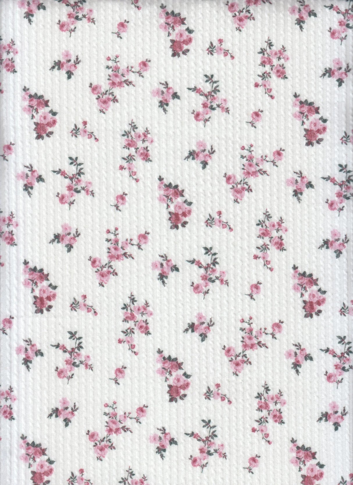 1 Yard Double Knit Cozy Ditsy Vintage Floral Digital Print Fabric 230 GSM Polyester Rayon 54/56" Width