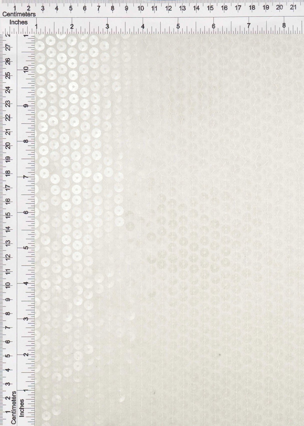 1 Yard White Mesh Sequins Embroidery Fabric, Polyester Spandex Blend