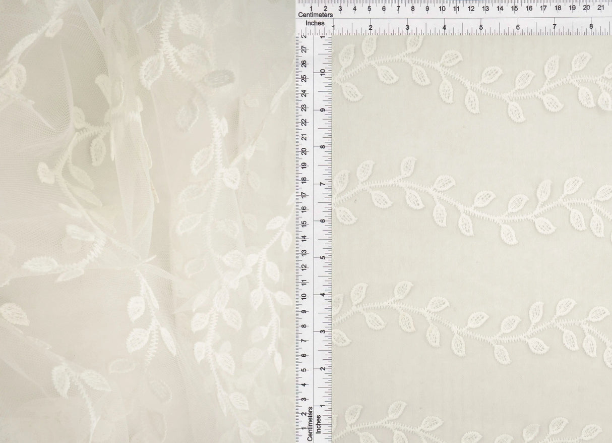 1 Yard Mesh Sequins Embroidery Fabric, Polyester Spandex Blend