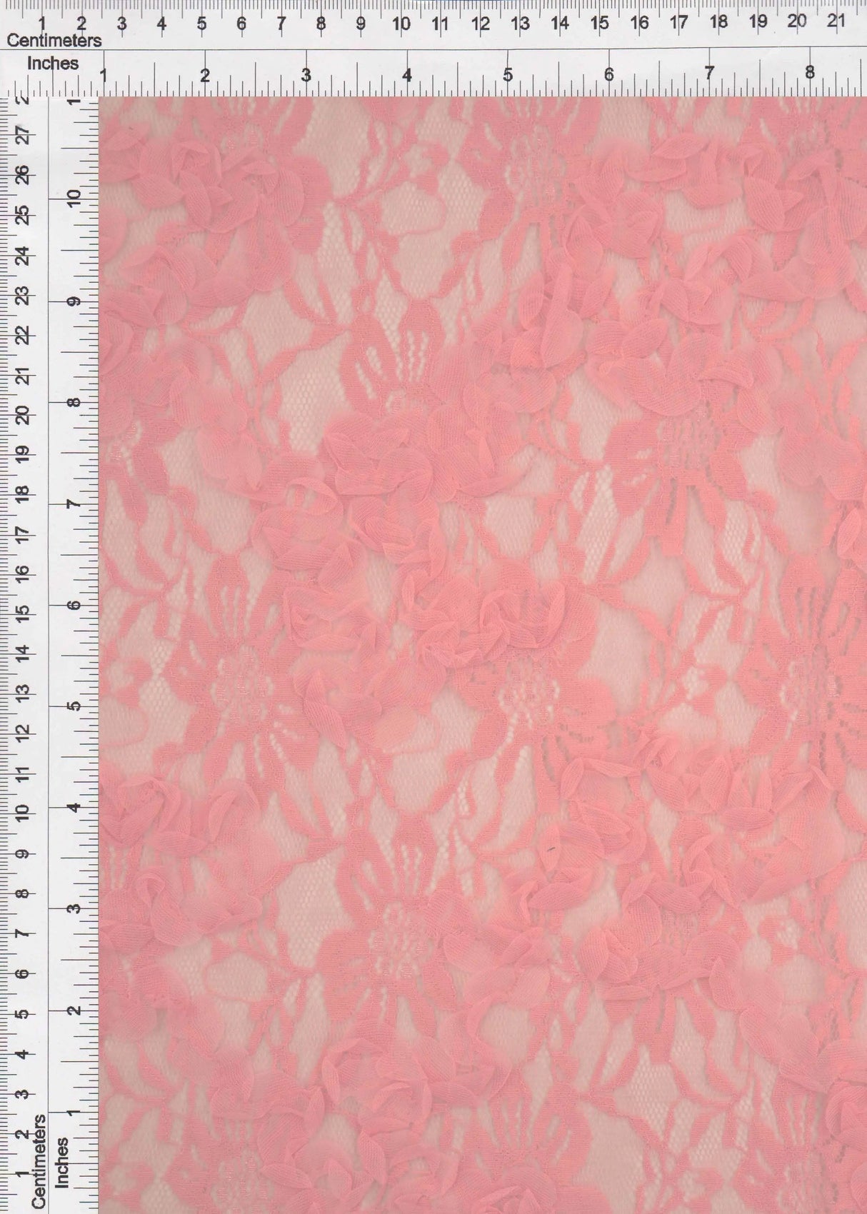 1 Yard Pink Mesh Sequins Embroidery Fabric, Polyester Spandex Blend