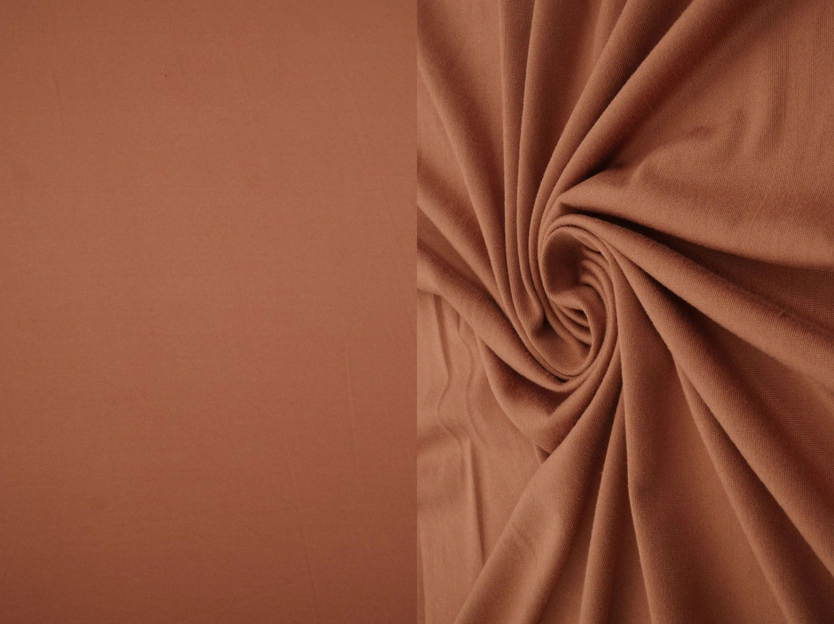 1 Yard DTY Brushed Solid Knit Fabric, 58/60'' Wide Polyester Spandex Blend