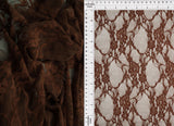 Floral Lace Fabric 92% Nylon 8% Spandex Soft Stretch Lightweight 58/60 Inches Wide