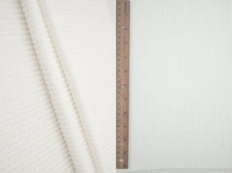 52" Knit Jacquard Rib Fabric 80% Polyester 15% Rayon 5% Spandex 230 GSM by Yard