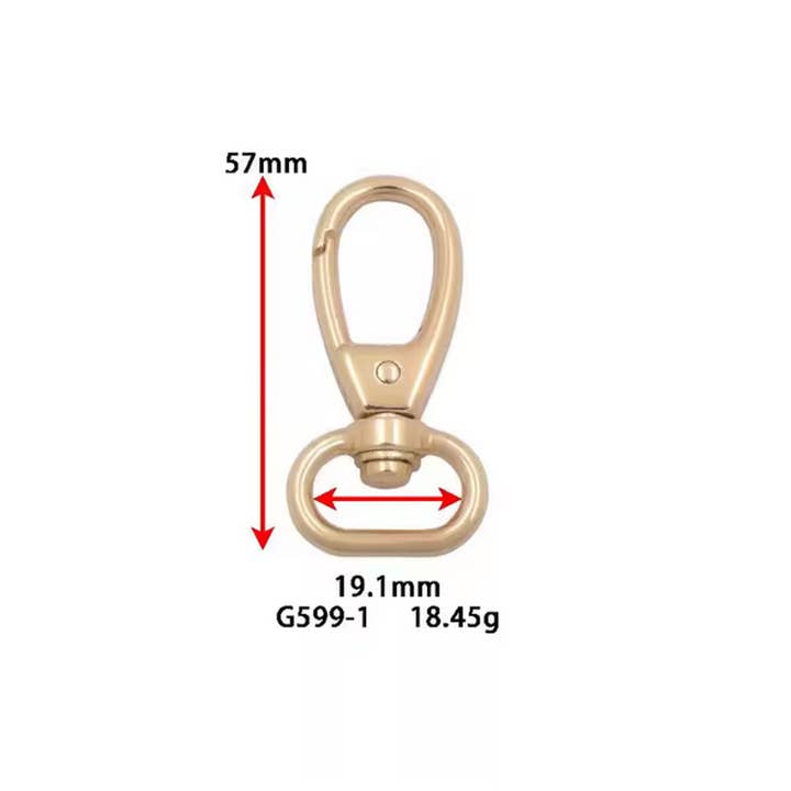 Swivel Eye Snap Hook for Bags & Handbag Accessories
