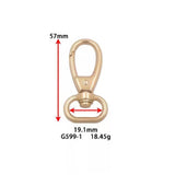 Swivel Eye Snap Hook for Bags & Handbag Accessories