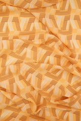 1 Yard Wool Dobby Geo Print Fabric, 57/58'' Wide 100% Polyester