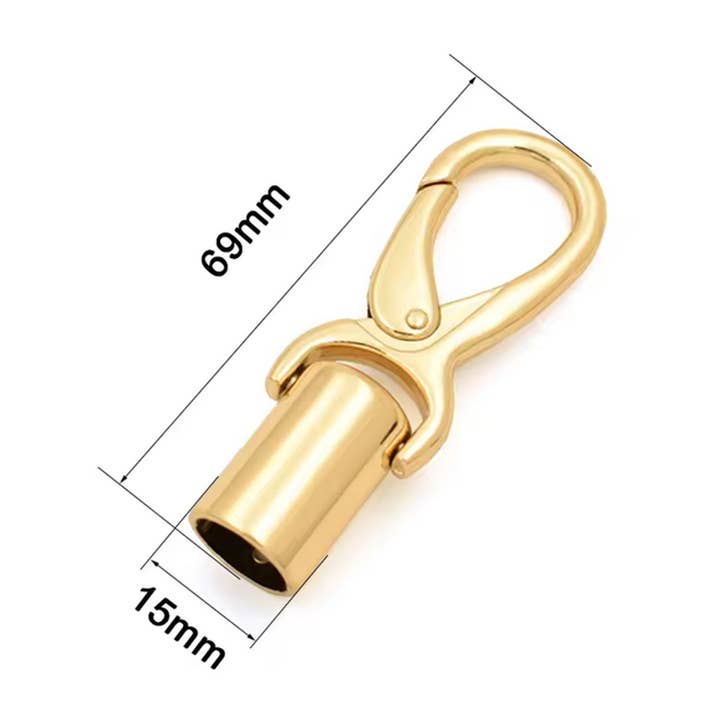 Metal Tassel Cap Snap Hook for Handbags & Bags