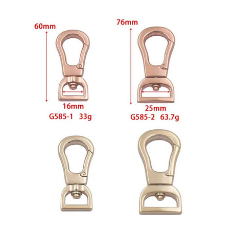 High Quality Zinc Alloy Swivel Snap Hook Durable Metal for Handbags Backpacks