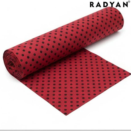 F78 Red Black Polka Dots Printed Tricot Fabric 80% Nylon 20% Spandex for Swimwear Apparel