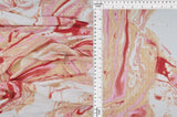 8x3 Yummy Rib Knit Fabric Marble Print, Soft & Stretchy 58/60" Wide
