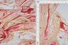 1 Yard Polyester Spandex Yummy Rib Knit Fabric Marble Print Soft Stretch 58/60"