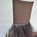 1 Piece Champagne Elegance Stretch Spandex Chiavari Chair Cover with Ballerina Flair