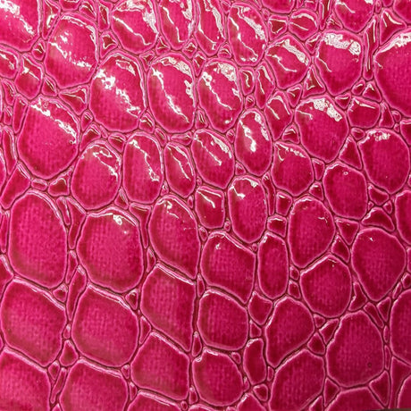 1 Yard Faux Crocodile Vinyl Fabric 100% Polyester