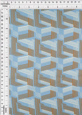 1 Yard Wool Dobby Geo Print Fabric, 57/58'' Wide 100% Polyester
