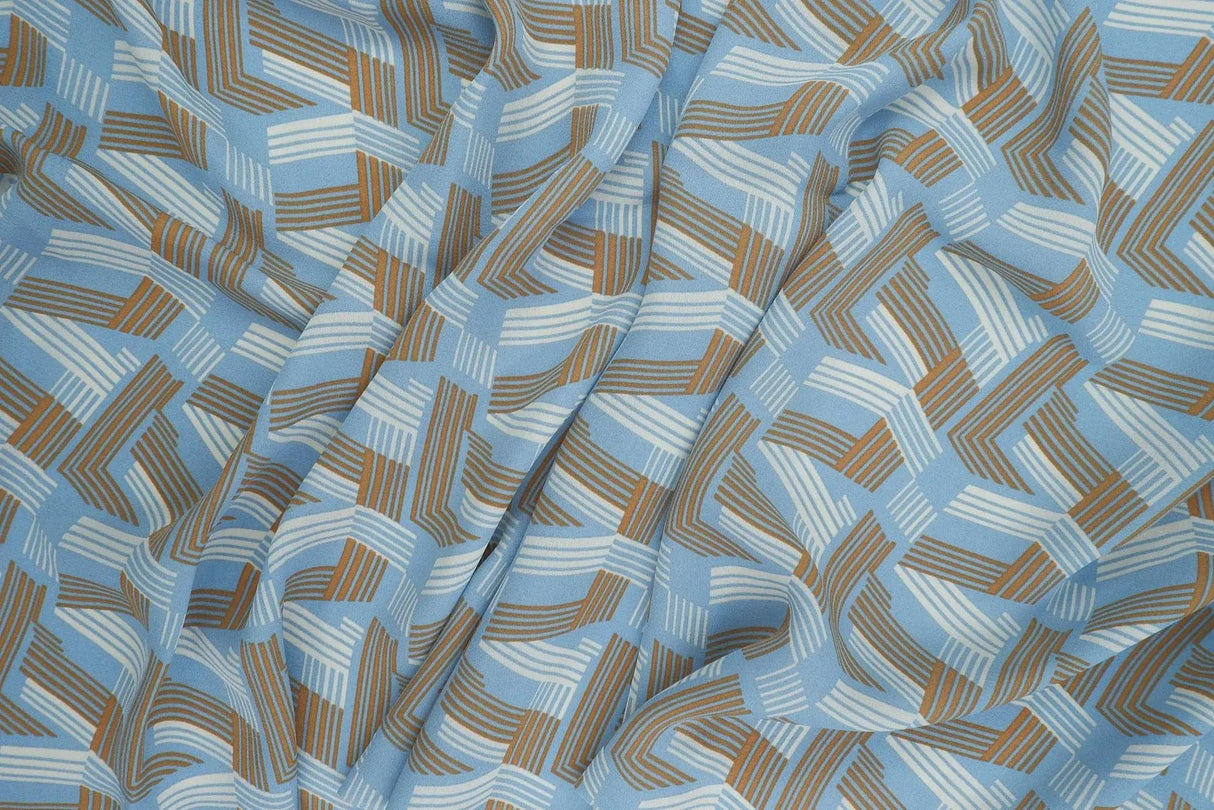 1 Yard Wool Dobby Geo Print Fabric, 57/58? Wide 100% Polyester