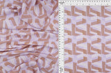 1 Yard Wool Dobby Geo Print Fabric, 57/58'' Wide 100% Polyester
