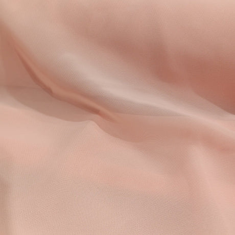 1 Yard Rose Powder Chiffon Fabric Soft Lightweight Sheer Material for Dresses Scarves and Event Décor 60 Inch Width