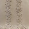 1 Yard Elegant Beaded & Corded Lace Trimming Embroidered on 100% Polyester Organza or Net Mesh for Bridal and Evening Wear 1.5 Inch Width