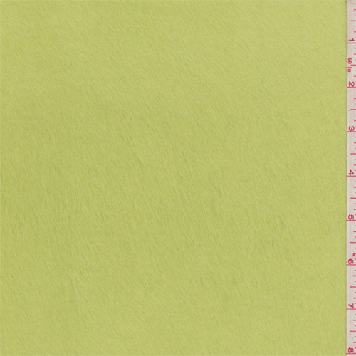 1 Yard Yellow Green Faux Fur Fabric Coats Vests Home Decor 58 Inches Width