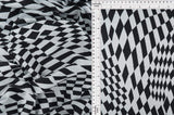 58/60" Double Knit Jacquard Checker Fabric 83% Polyester 13% Rayon 4% Spandex 240 GSM by Yard